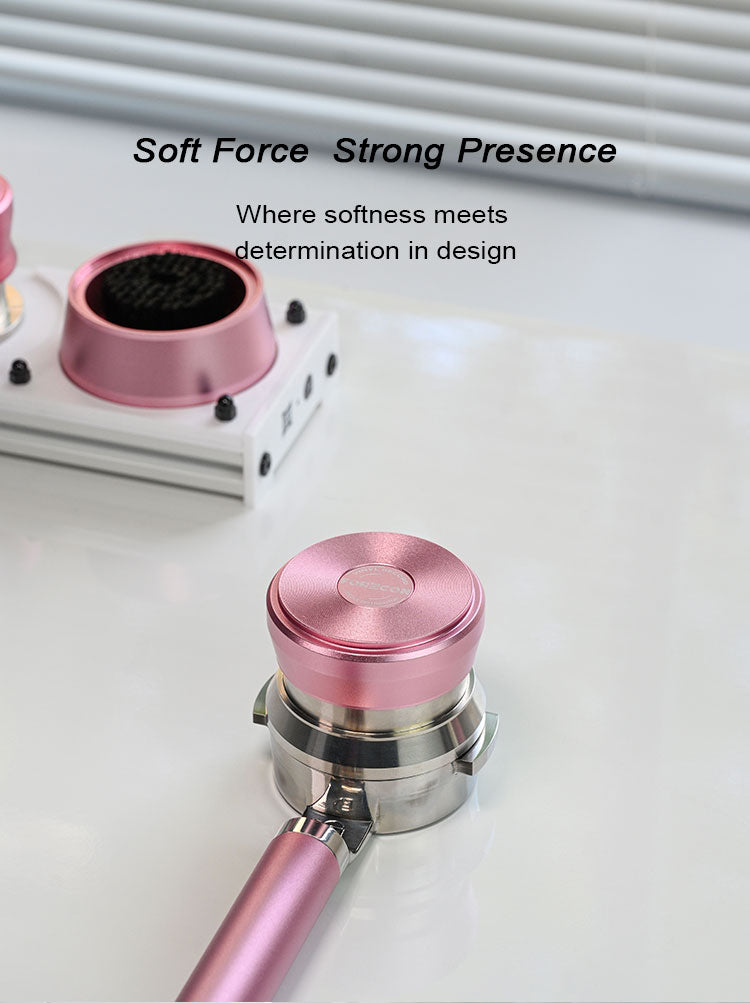 58mm powder-coated Italian fabric powder utensil series.