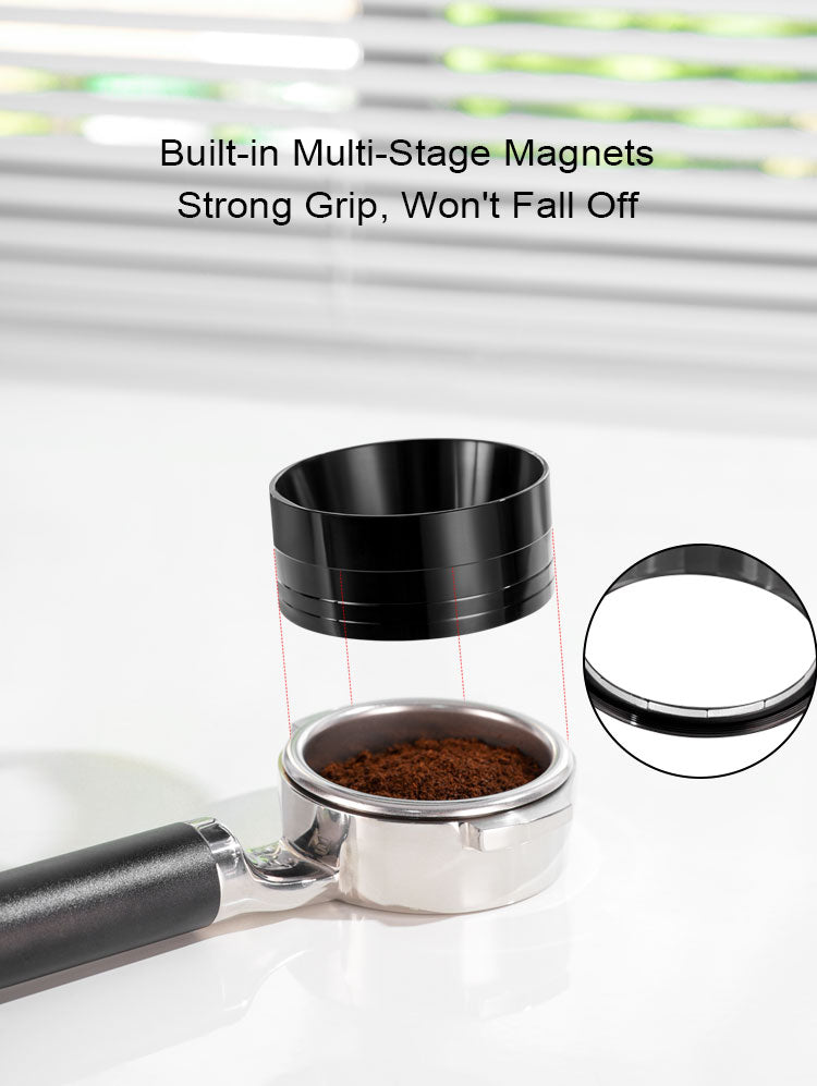 Stainless steel magnetic powder collection ring.