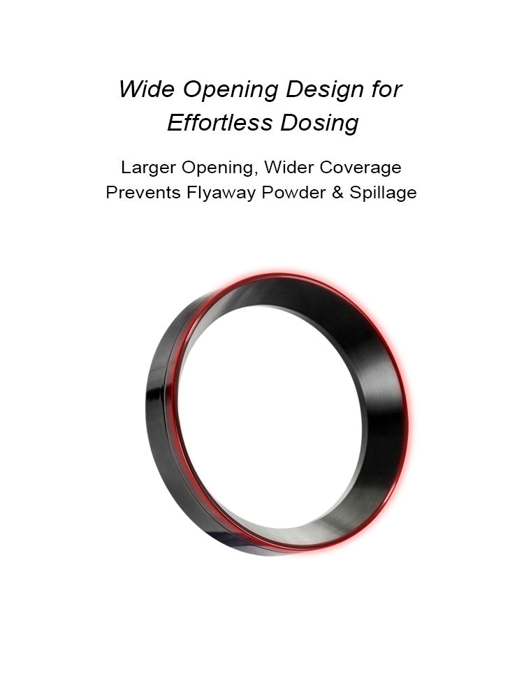 Stainless steel magnetic powder collection ring.