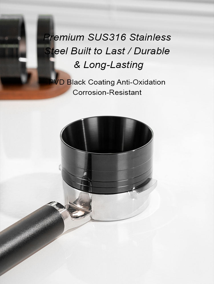 Stainless steel magnetic powder collection ring.