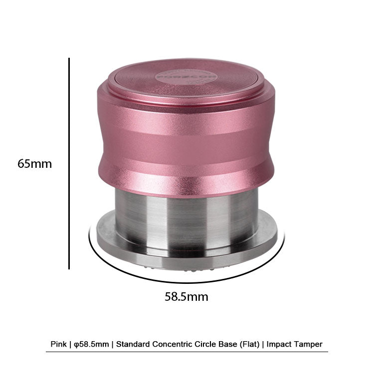 58mm powder-coated Italian fabric powder utensil series.