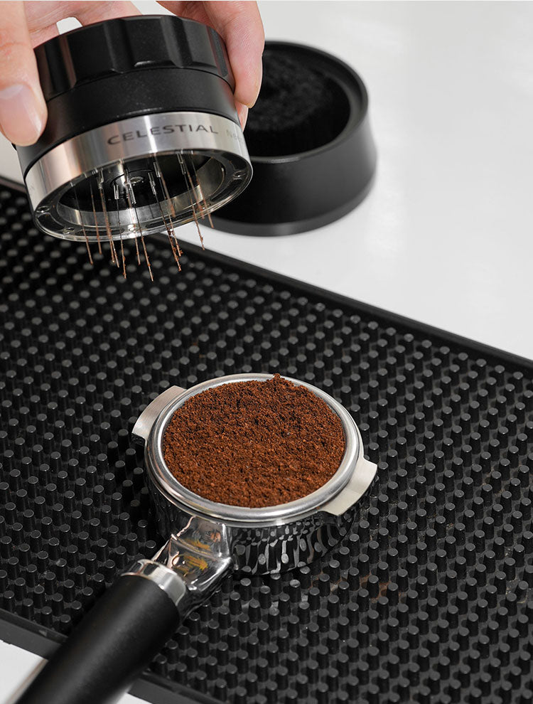 Celestial planetary bloomers for espresso brewing equipment.