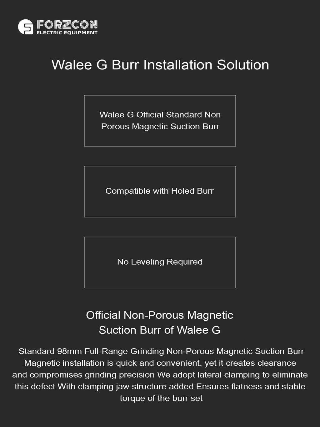 Walee G Single-Dose Electric Coffee Grinder