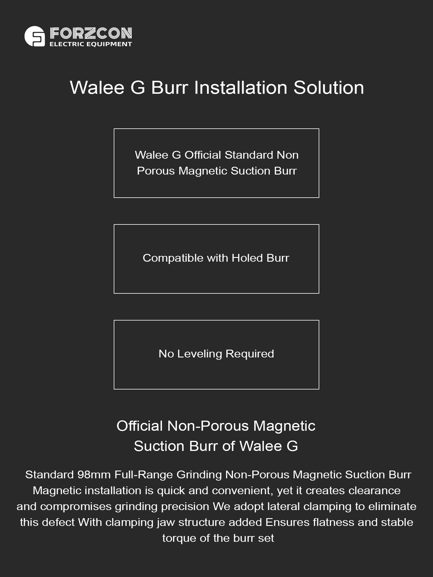 Walee G Single-Dose Electric Coffee Grinder