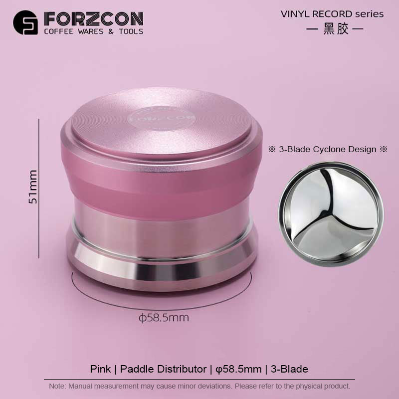 58mm powder-coated Italian fabric powder utensil series.